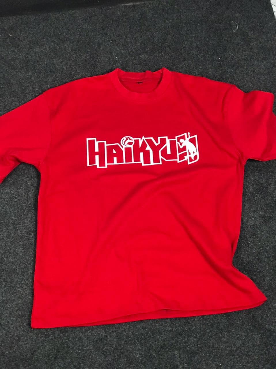"Fly High" – Red Block Outline "HAIKYU!!" T-Shirt